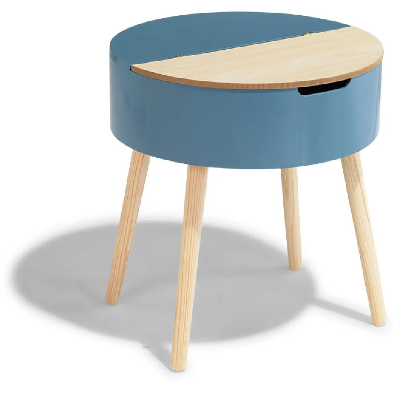 Bout de canapé Elton bleu orage