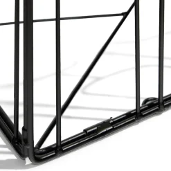 Bout de canapé Gaëlle Art 40xH40x30cm bois et métal noir