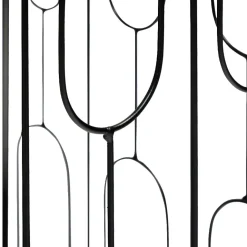 Bout de canapé Gaëlle Art 40xH40x30cm bois et métal noir