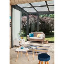 Bout de canapé Joseph anthracite à trois pieds