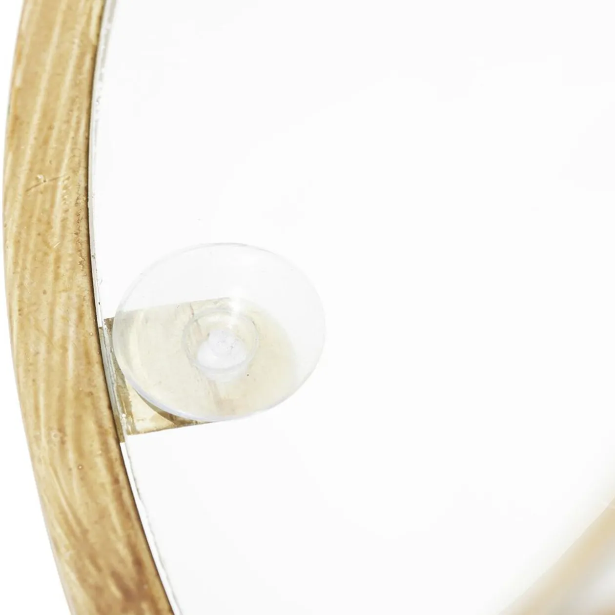 Bout de canapé Léonie rotin naturel verre trempé Ø38xH42cm