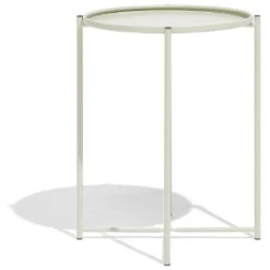 Bout de canapé Maddy métal vert Ø41xH49cm