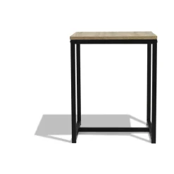 Bout de canapé naturel et noir Chicago