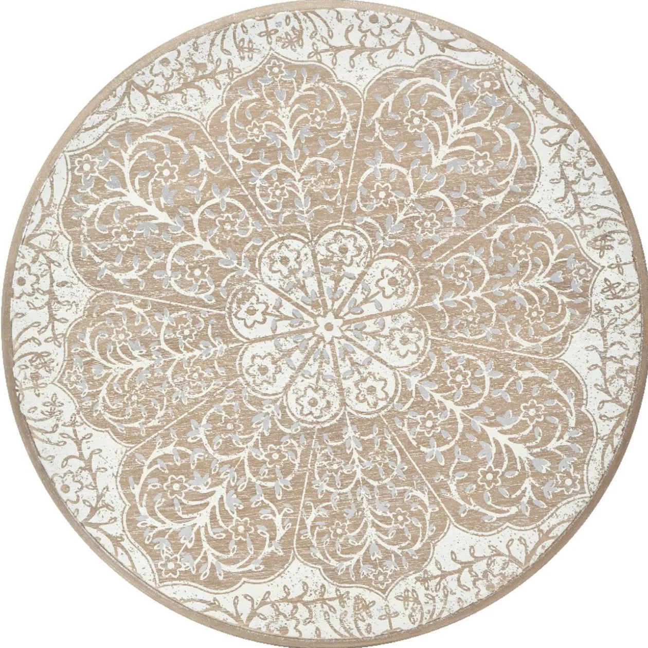 Bout de canapé Padang effet blanchi x2