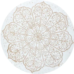 Bout de canapé Padang effet blanchi x2