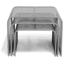 Bout de canapé Poppy gris anthracite x3