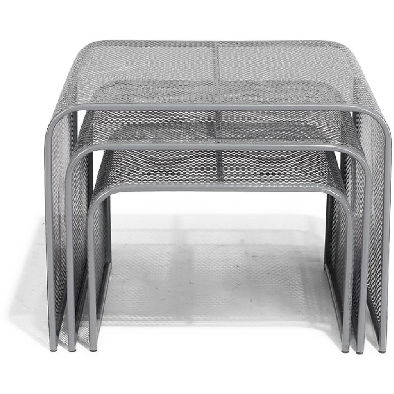 Bout de canapé Poppy gris anthracite x3