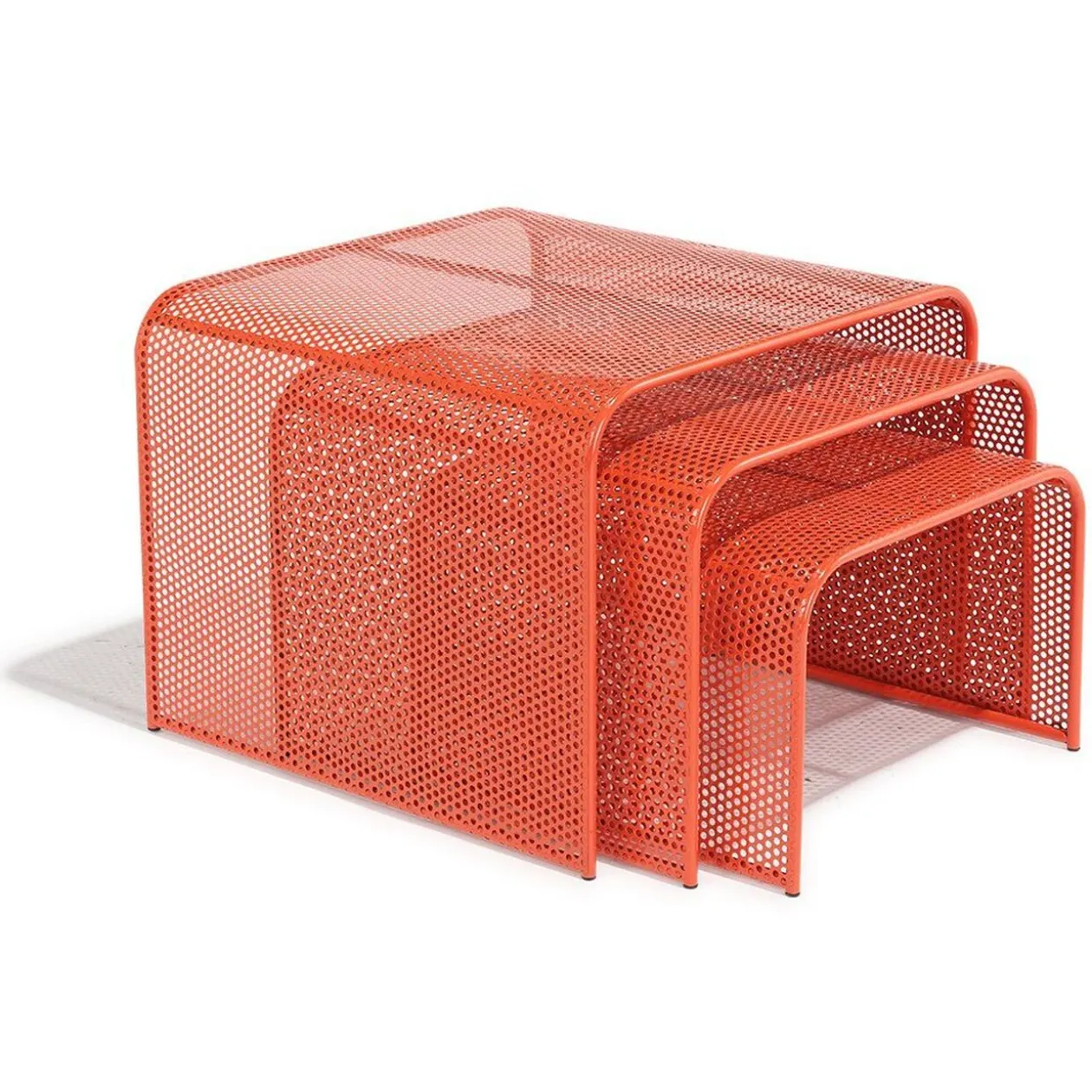 Bout de canapé Poppy terracotta x3