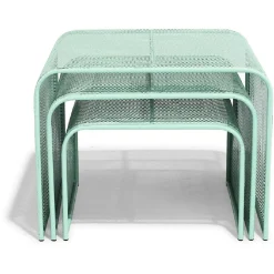 Bout de canapé Poppy vert d’eau x3