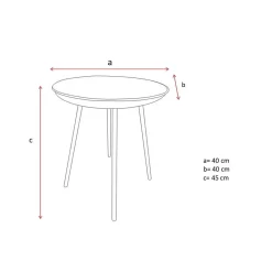 Bout de canapé Ravi bleu électrique