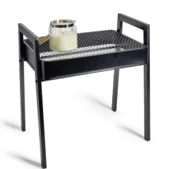 Bout de canapé Staky 44x32x47cm acier noir