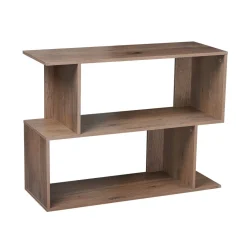 Bout de canapé étagère - 2 niveaux marron 80x29xH60 cm