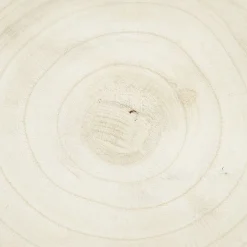 Bout de canapé Tammy bois paulownia beige Ø27xH33cm