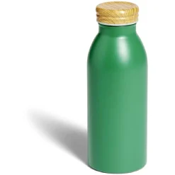 Bouteille isotherme 400ml inox et bois - 4 coloris