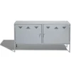 Buffet Pittsburgh gris clair avec 2 portes