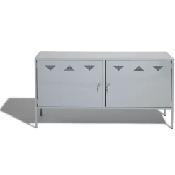 Buffet Pittsburgh gris clair avec 2 portes