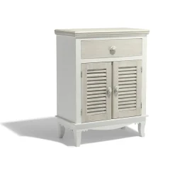 Buffet Venise blanc avec 2 portes et 1 tiroir