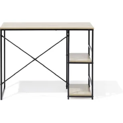 Bureau Lili métal noir et bois - 100x45xH75cm