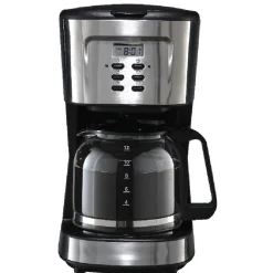Cafetière programmable noire et grise 1,5 L