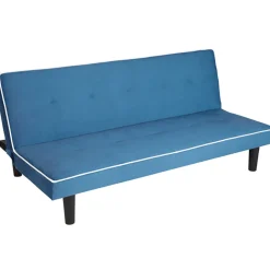 Canapé convertible bleu blanc