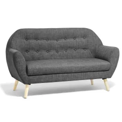 Canapé Joseph gris anthracite 2 personnes