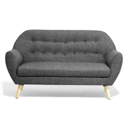 Canapé Joseph gris anthracite 2 personnes