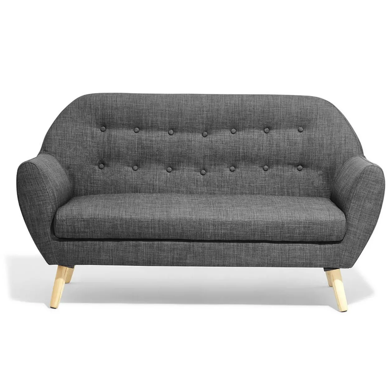 Canapé Joseph gris anthracite 2 personnes