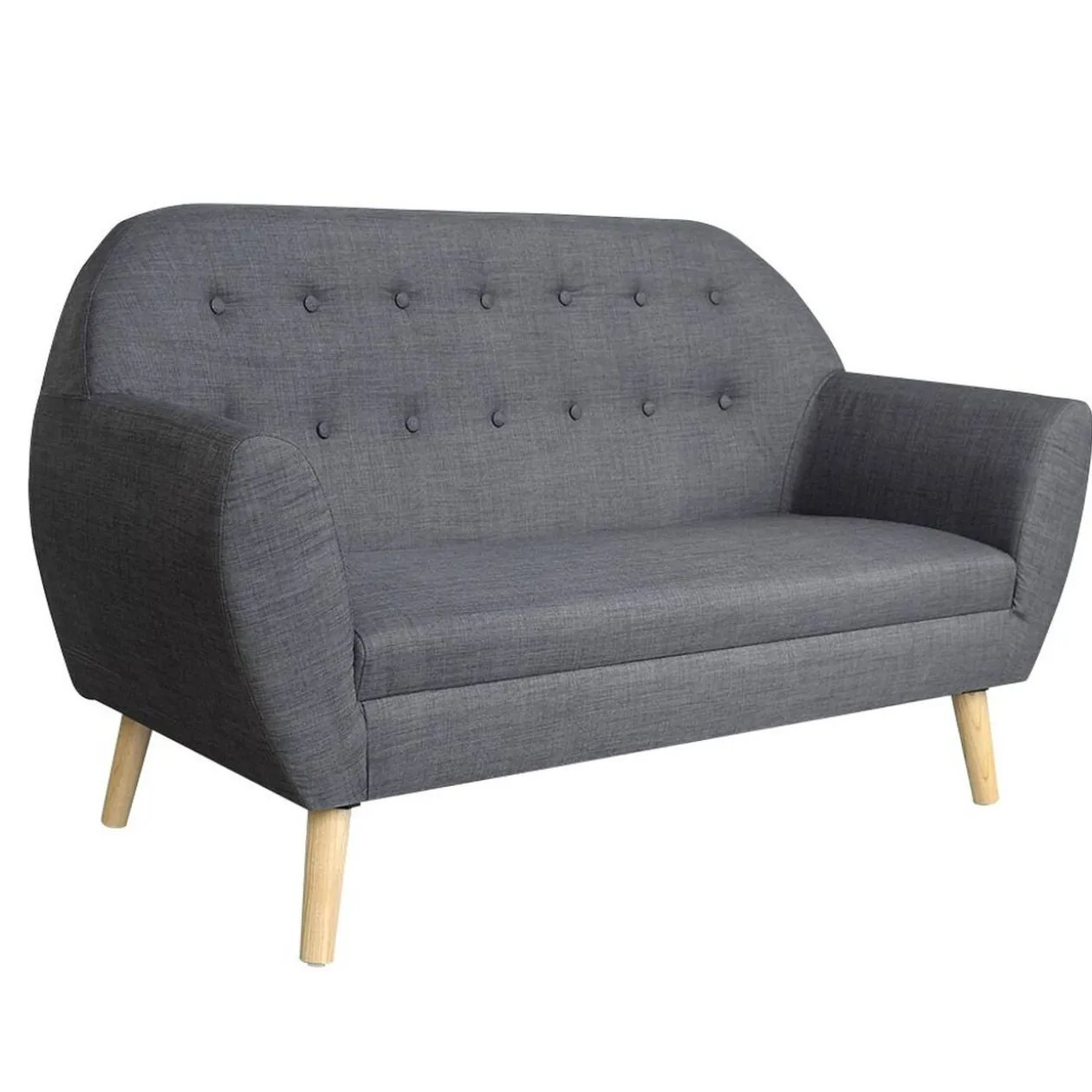 Canapé Joseph gris anthracite 2 personnes