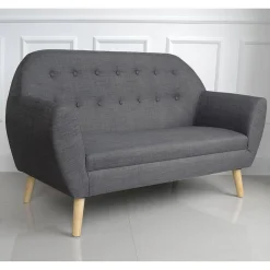 Canapé Joseph gris anthracite 2 personnes