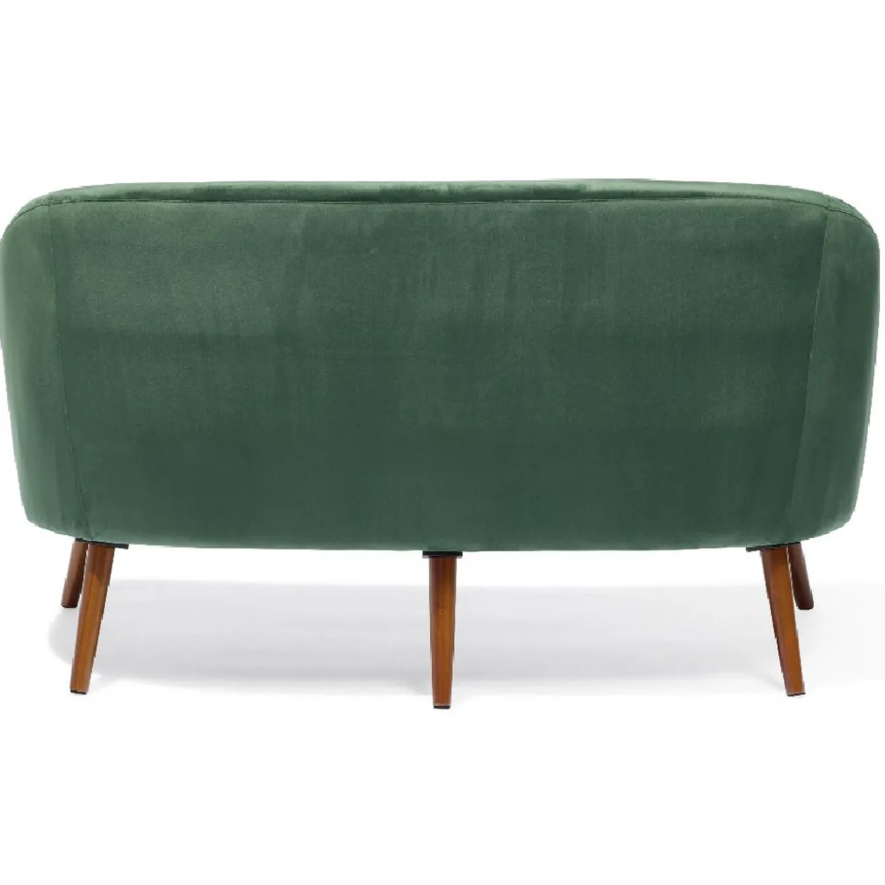 Canapé Joseph velours vert - L137xP69H79 cm