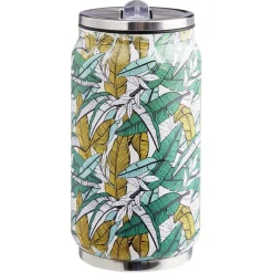 Canette isotherme inox imprimé tropical 260 ml