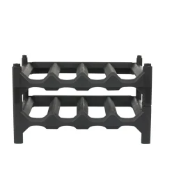 Casier pour 8 bouteilles noir