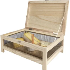 Cave à fromage bois avec plateau amovible