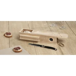 Cave à saucisson bois et couteau