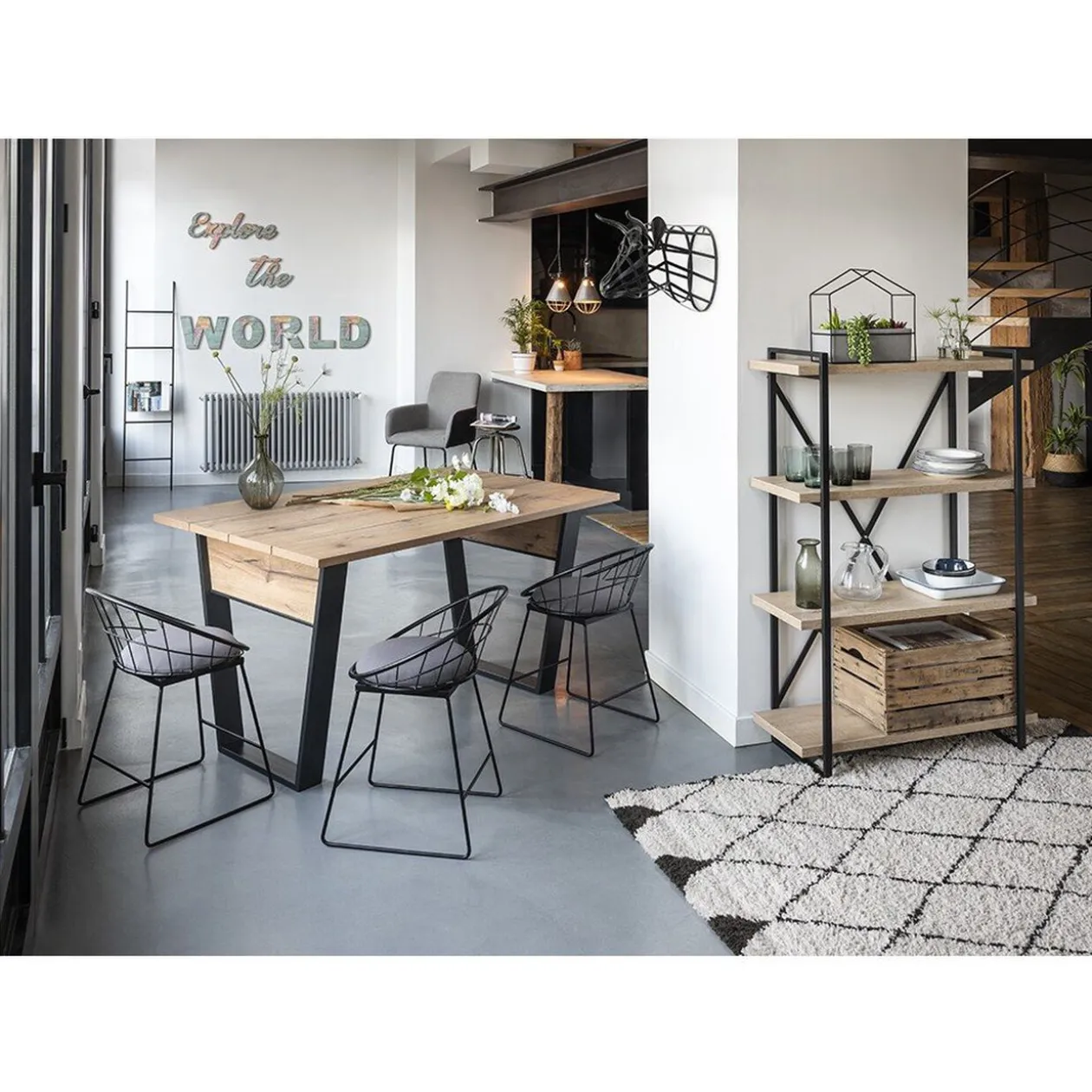 Chaise Amazone noire x2