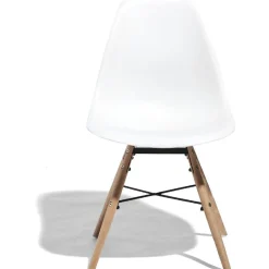 Chaise Charlotte blanche x2