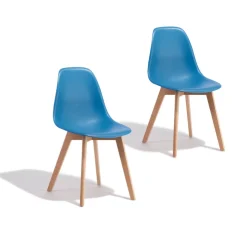 Chaise Chloé bleu électrique x 2