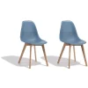 Chaise Chloé bleu orage x 2