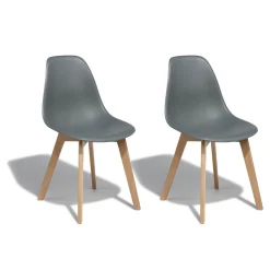 Chaise Chloé gris anthracite x 2