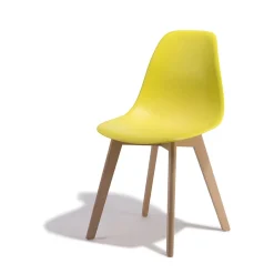 Chaise Chloé jaune citron x 2
