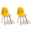 Chaise Chloé jaune moutarde x 2