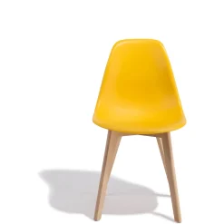 Chaise Chloé jaune moutarde x 2