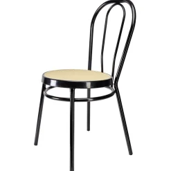 Chaise de bistrot en métal noir