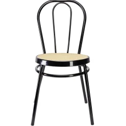 Chaise de bistrot en métal noir