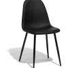 Chaise design Mike noire x2