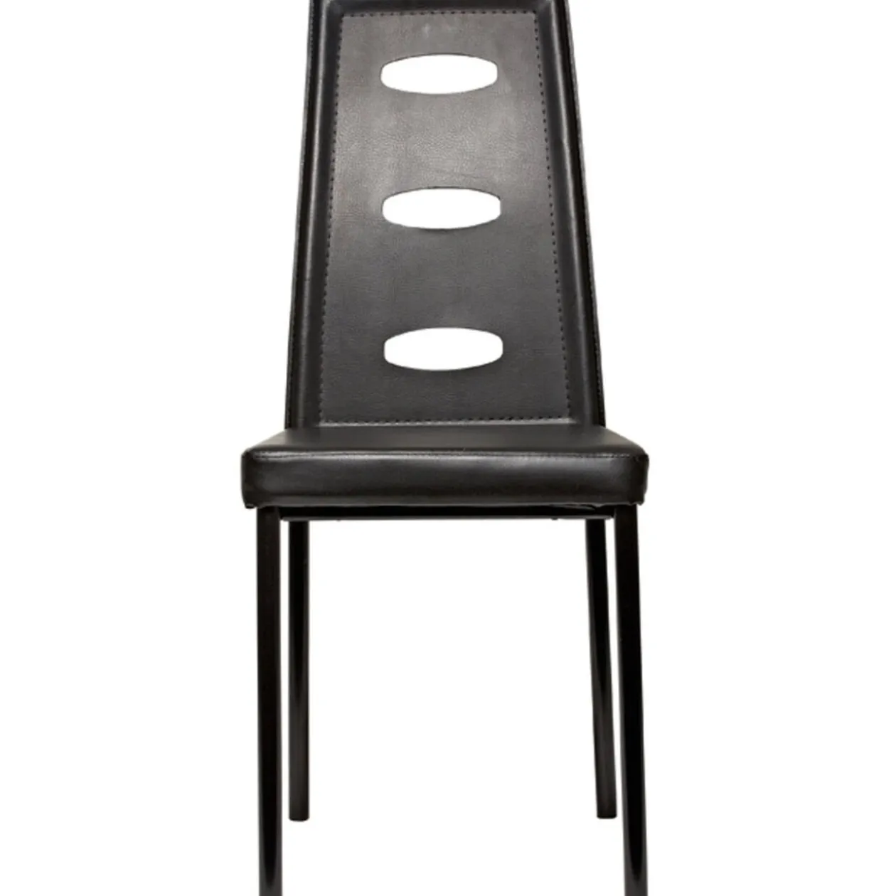 Chaise design noire Intus création Olivier Lapidus