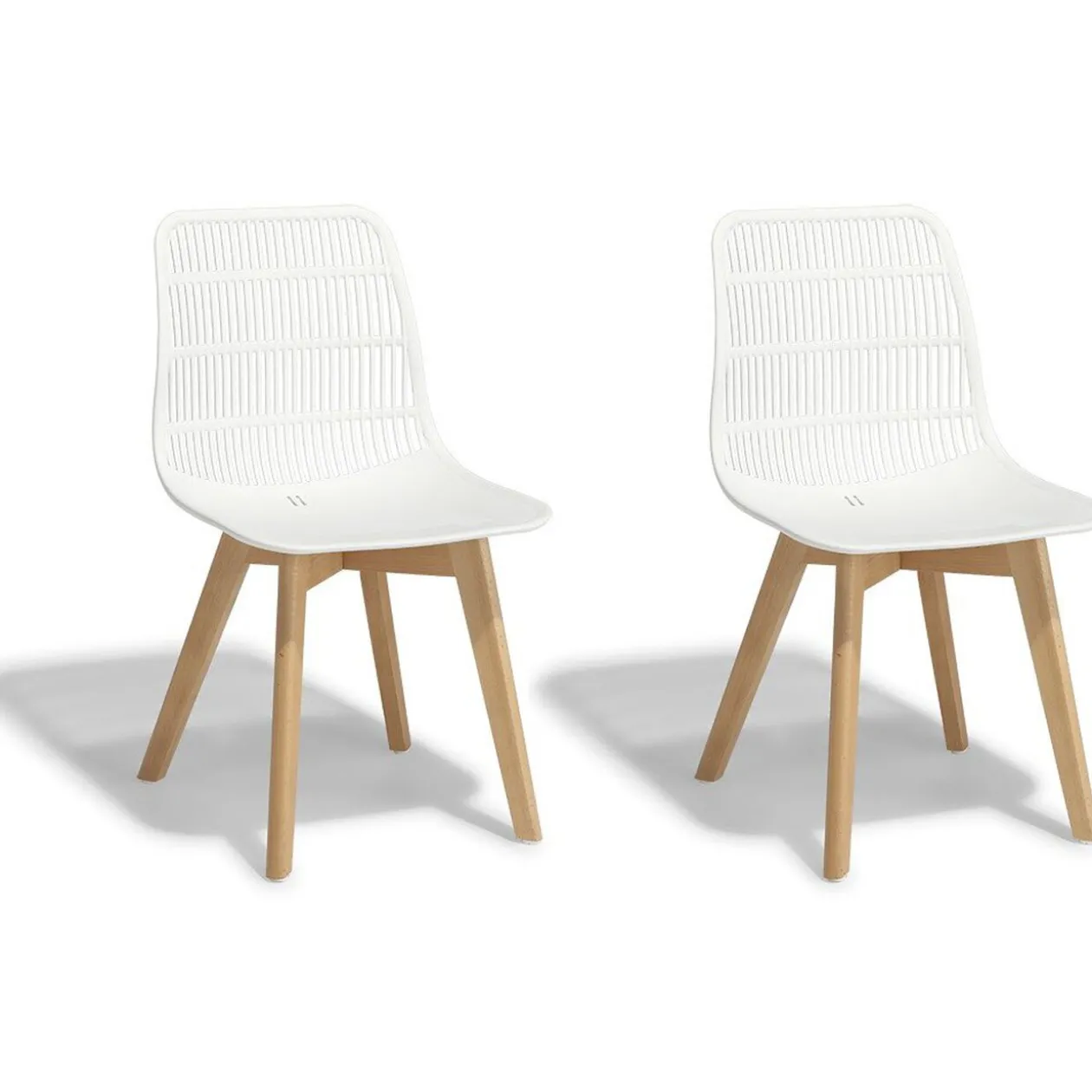 Chaise Dona blanche x2