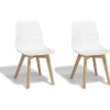 Chaise Dona blanche x2