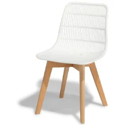 Chaise Dona blanche x2