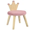 Chaise enfant avec dossier couronne princesse